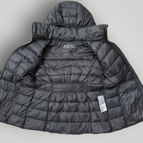 Michael Kors Hooded Packable Down  Puffer Coat sz S - Picture 3 of 9